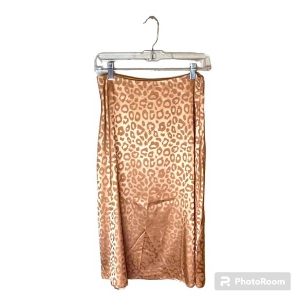 Vine & Love Copper Leopard Maxi‎ Shirt Size Small
